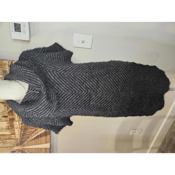 Candie's Dresses & Skirts - Candie's  Fuzzy & Cozy Herringbone Knit Sweater Dress Size L H16